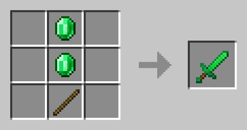 Emerald Tools Crafting Recipe