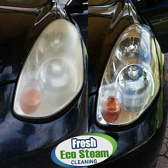 Before and aftrer headlight Restoration