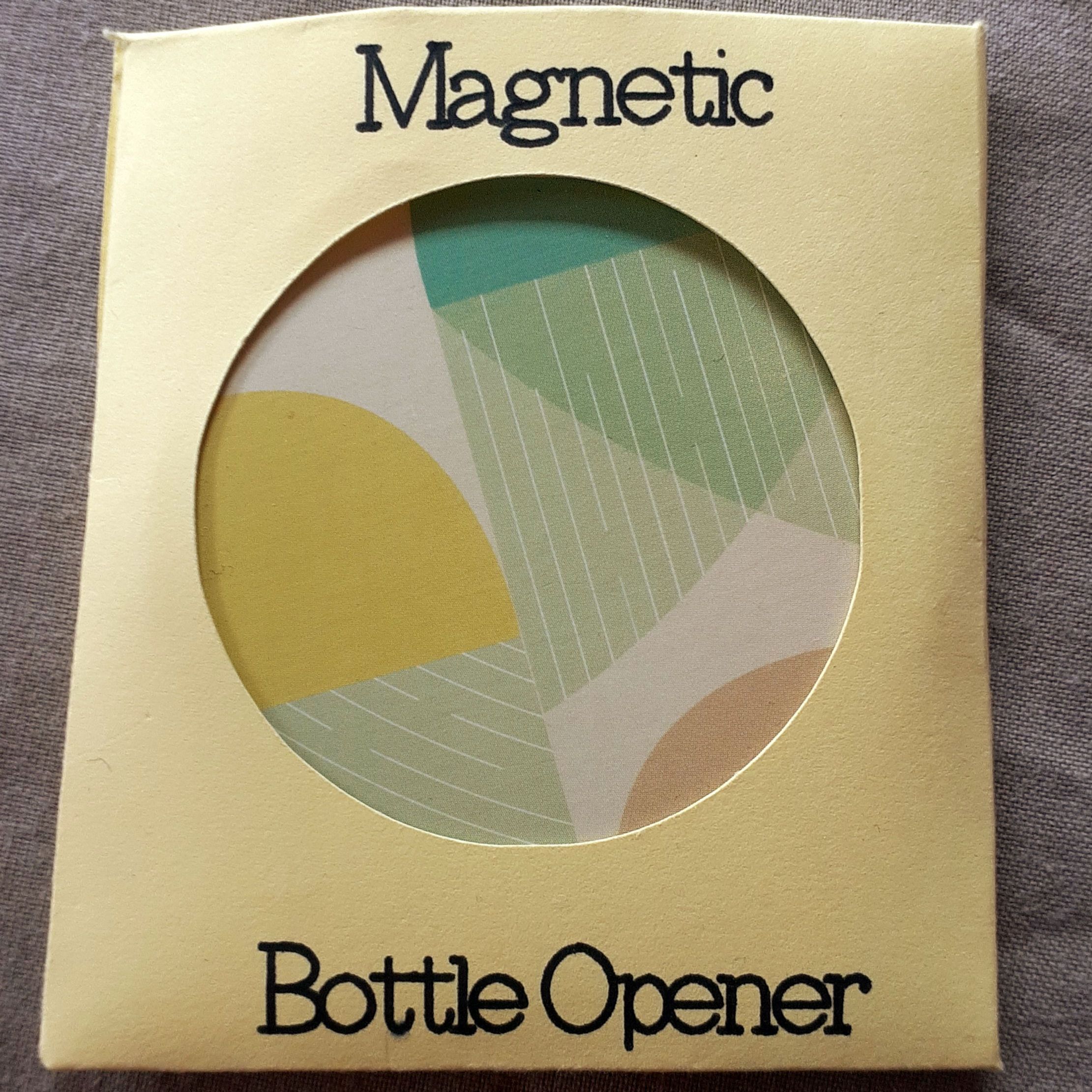Magnetic Bottle Opener with abstract design