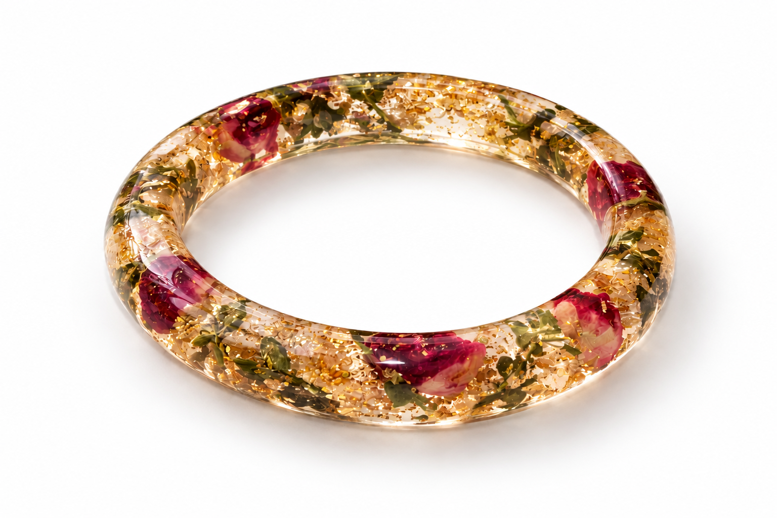Floral Bangle Bracelets