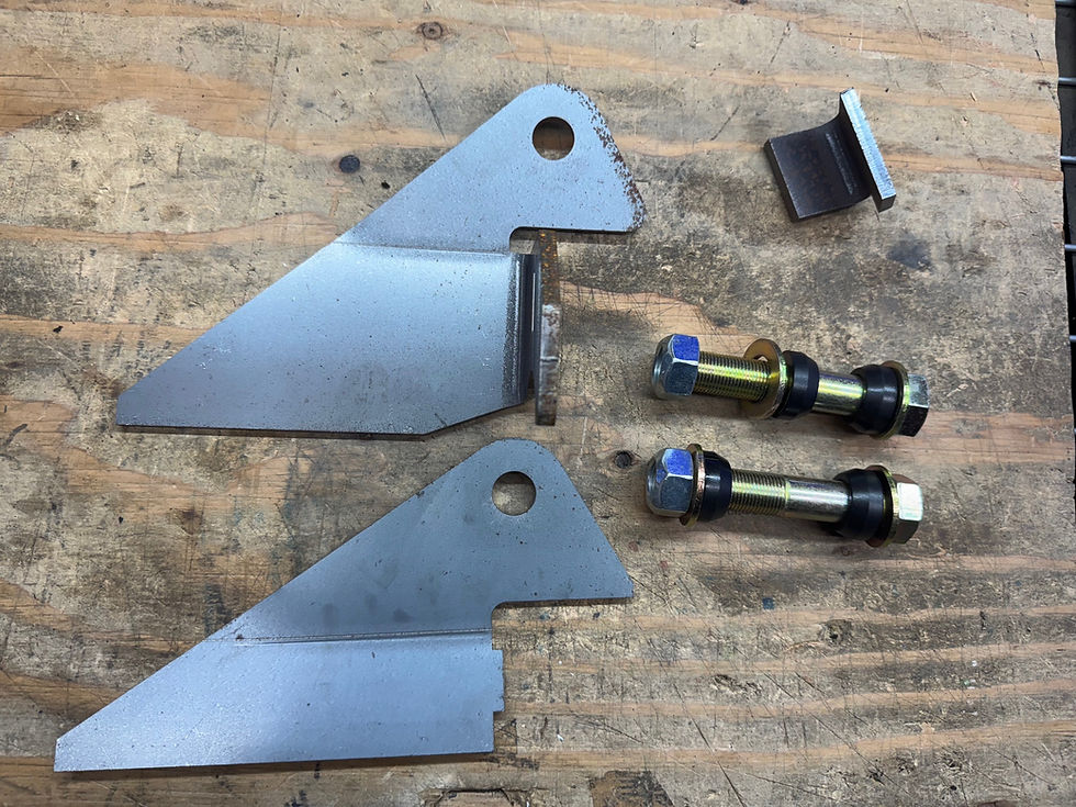 Thumbnail: Fabricated high mount track bar weld on plates and machined spacers HS2