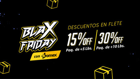 Bases legales BlaxFriday Domex 15% y 30% de Descuento en Flete