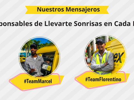 Nuestros mensajeros, los responsables de llevarte sonrisas en cada paquete….
