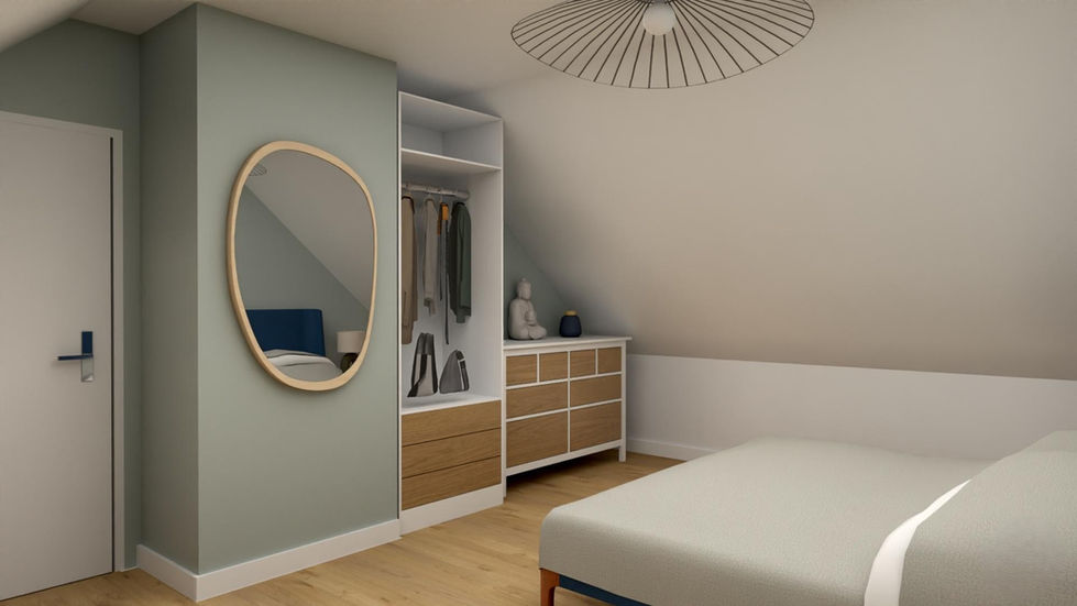 Rangement sous pente