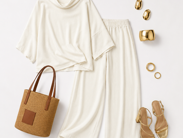 Conjunto Off White em Algodão: Elegância Atemporal, Conforto e Versatilidade para Todas as Ocasiões