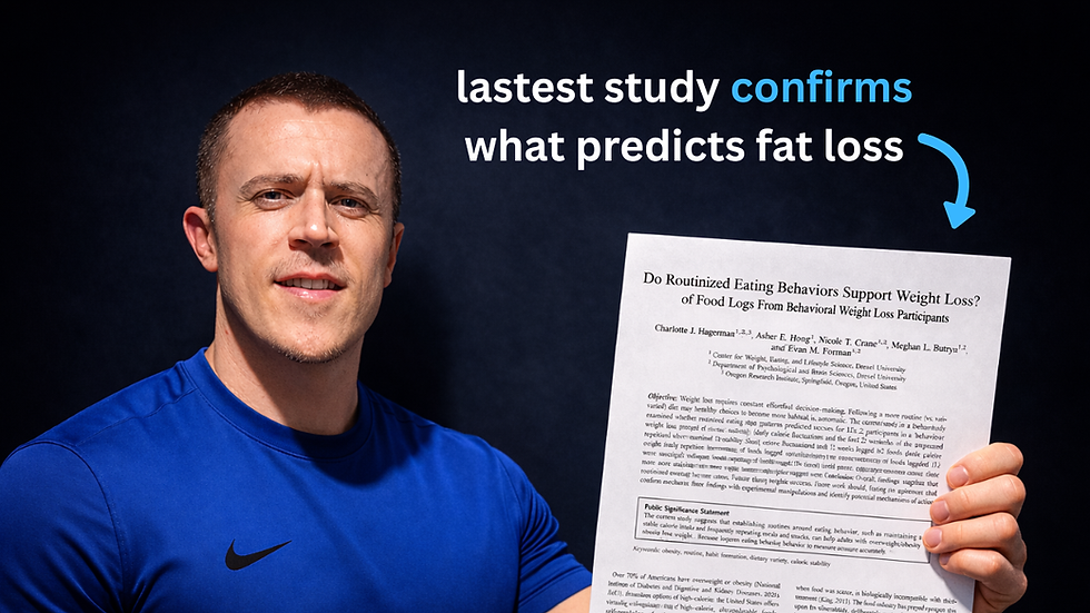 Coach Alan holding a 2026 weight loss research study in his hand.