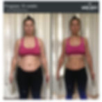 Our client Patricia after following our 12-week online personal training program