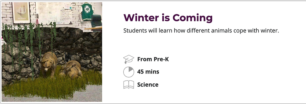 3DBear Preschool lesson plan