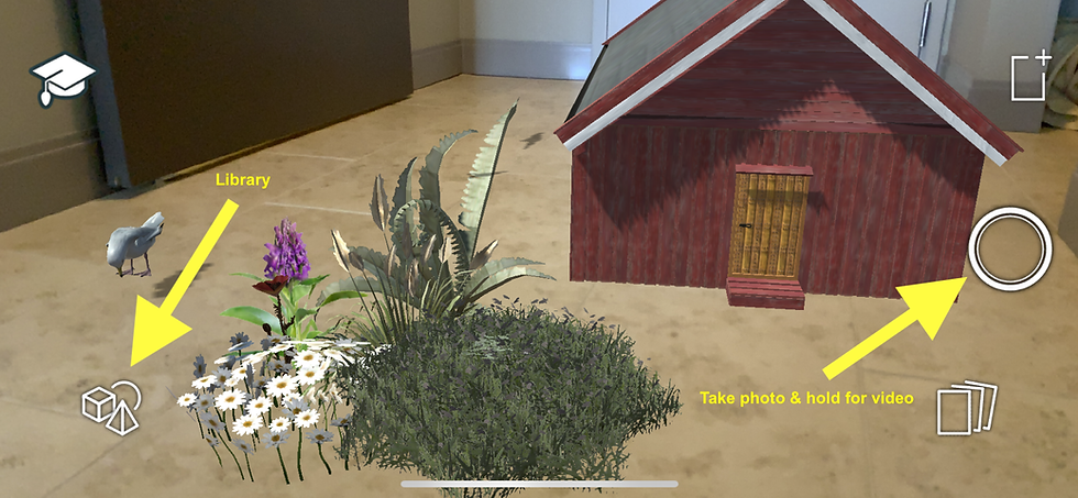 3DBear creation and photo/video button