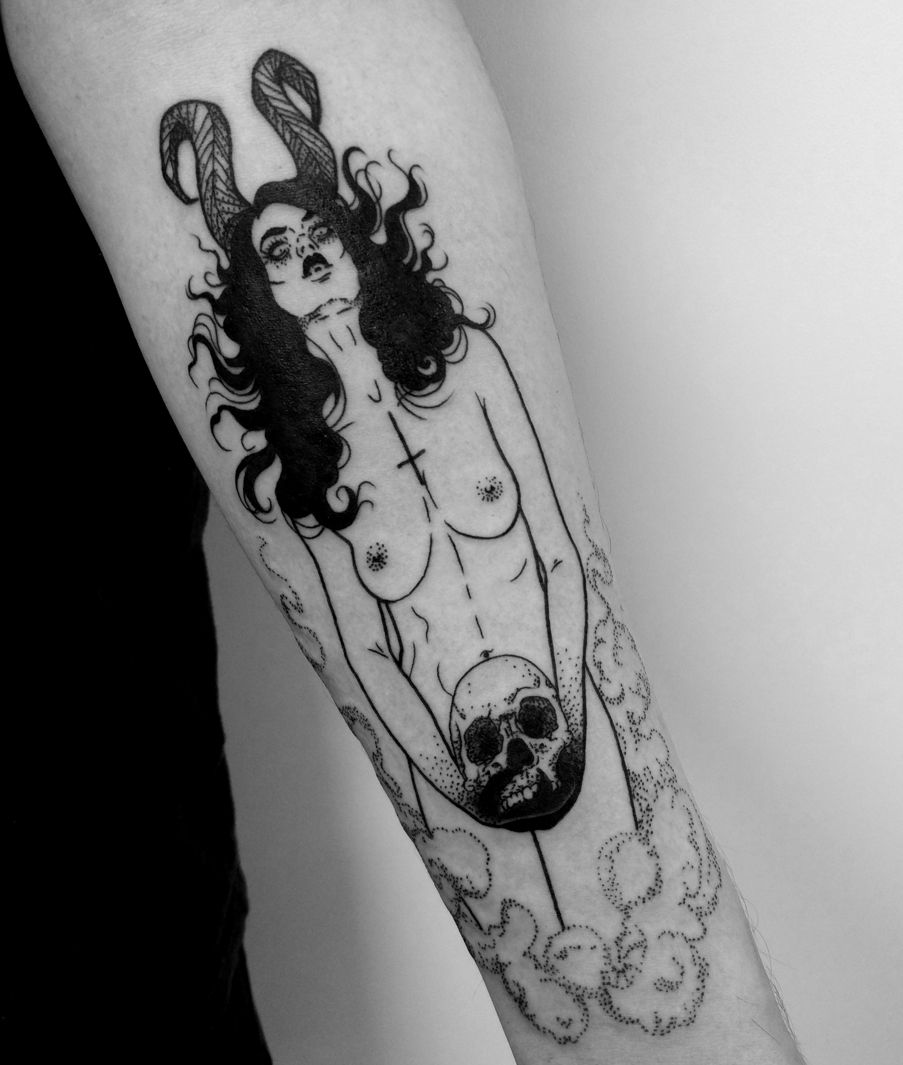horned devil woman