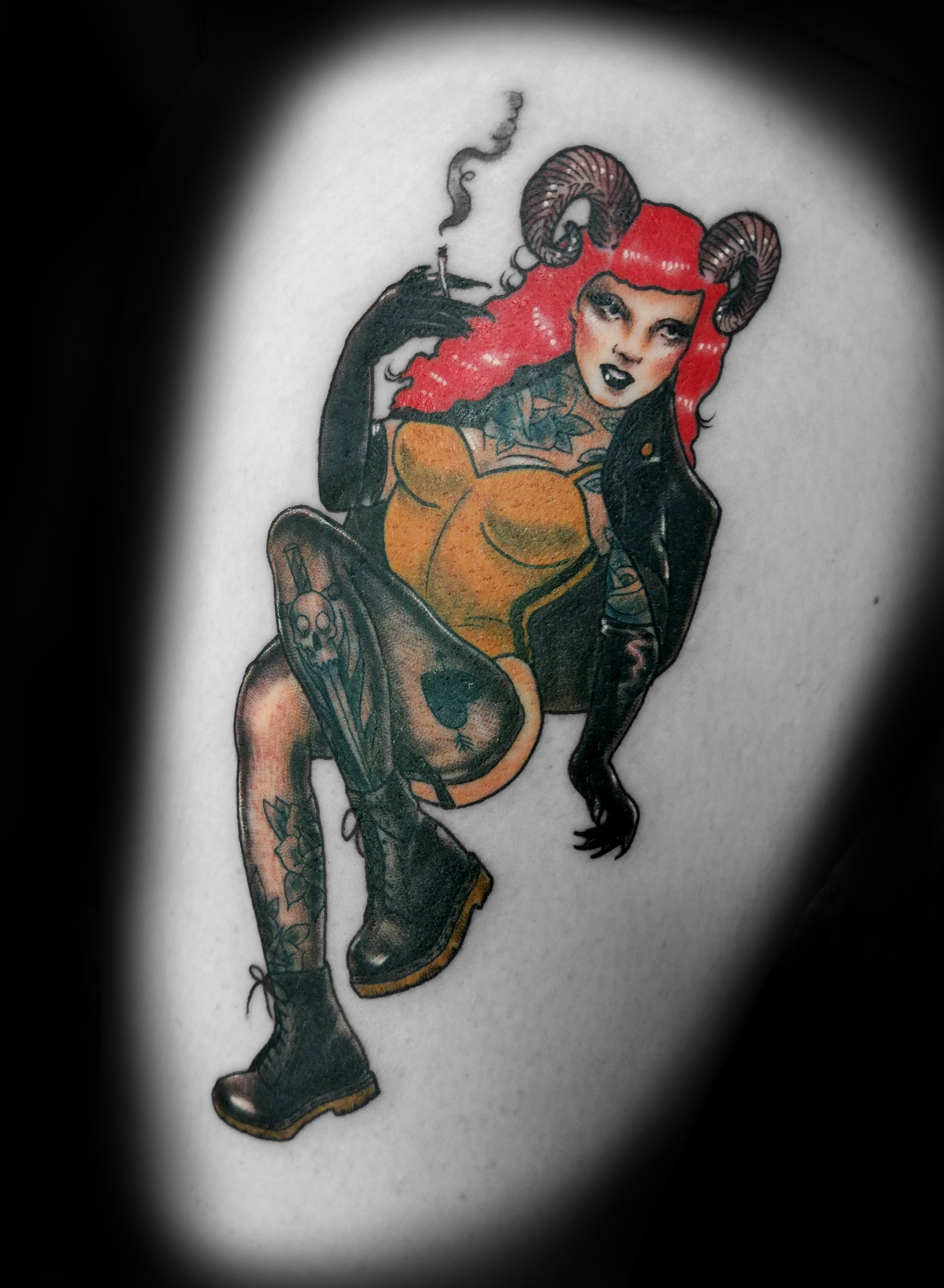 pin up punk babe
