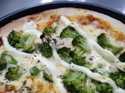 pizza de brocolis