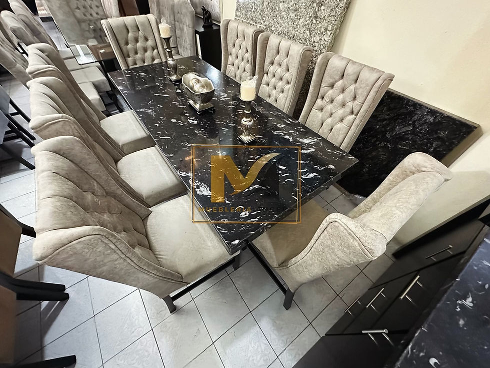 Miniatura: COMEDOR RECTANGULAR PARA 8 SILLAS GRANITO EXOTICO