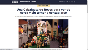 Artículo en la web de la Cadena SER sobre la Cabalgata de los Reyes Magos (05/01/2021)