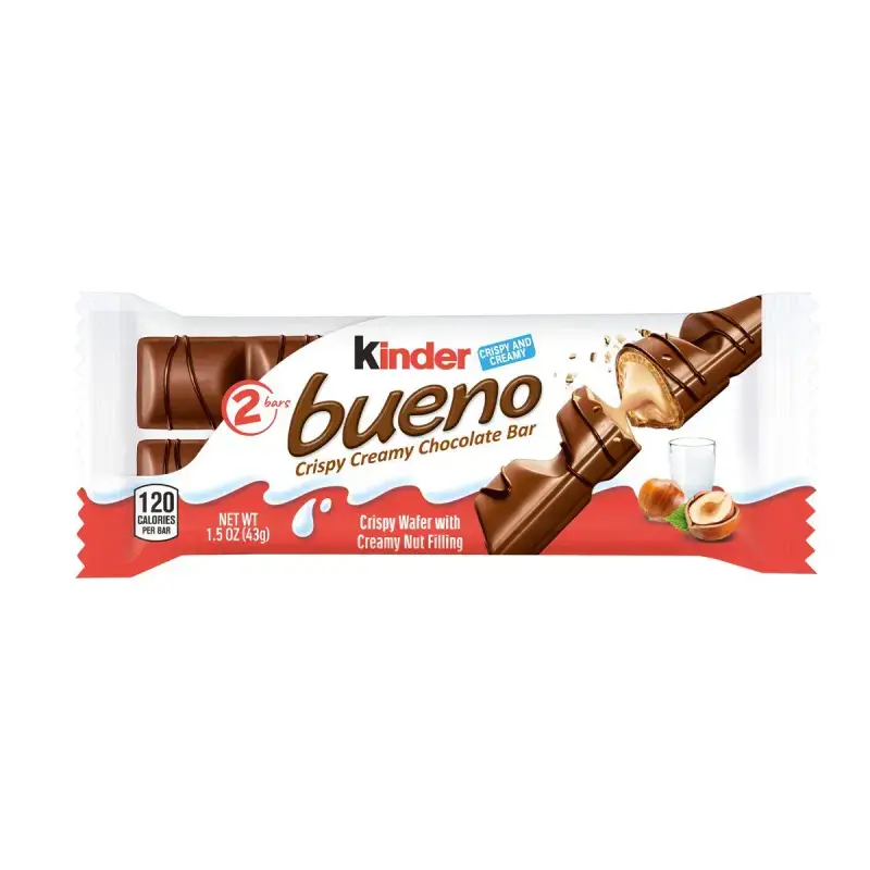 Kinder Bueno Chocolate Wafer Biscuits 43G Mart