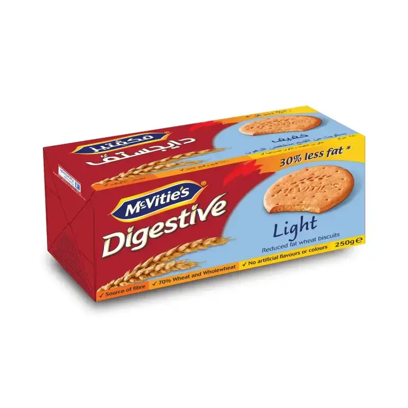 Mcvities Digestive Light Biscuits 250gr Mart