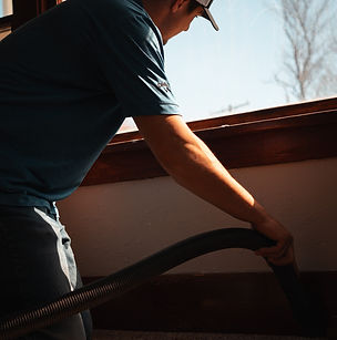 Indoor air quality being tested at house