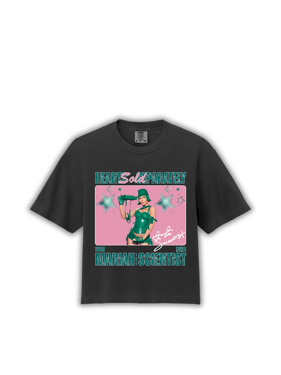 black shirt front view