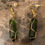 Thumbnail: Crystal  Pendant Gold Earrings
