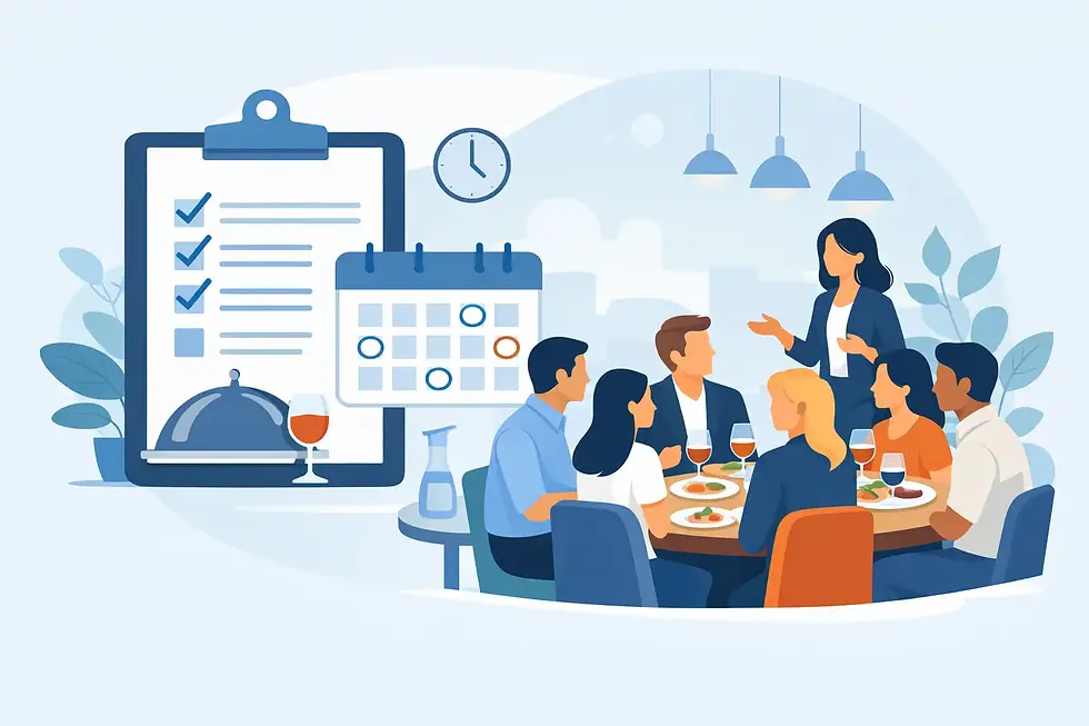 Group Dining Reservation Example That Works