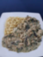 240) Veal Geschnetzeltes (our version of Stroganoff)