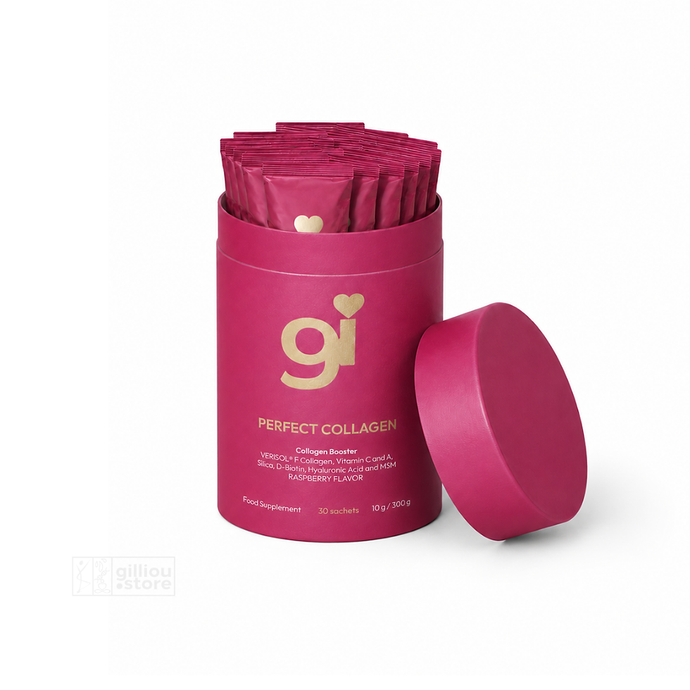 Roze pot Gilliou Perfect Collagen met supplementsticks