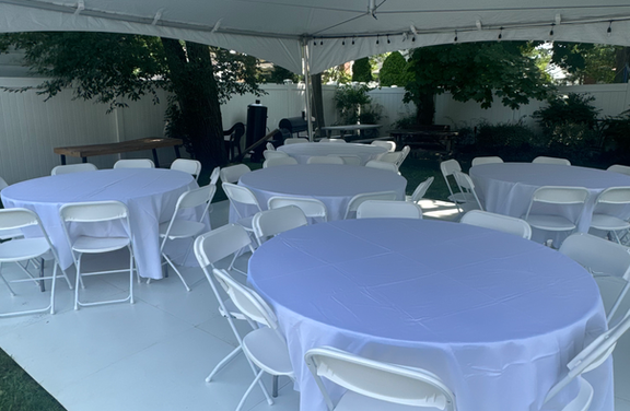 tents, tables and chairs rental