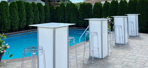 clear ghost bar stool rental