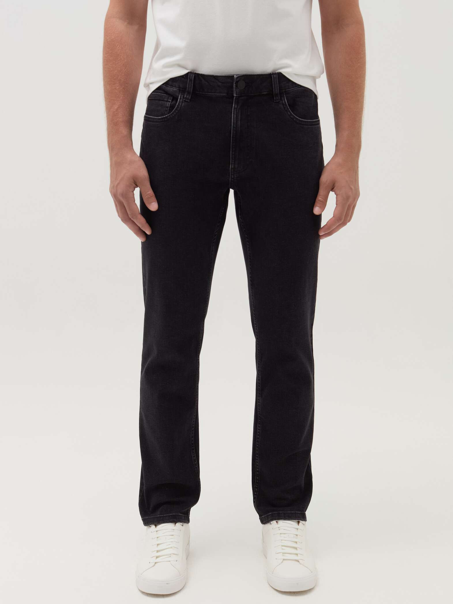OVS Graphite Grey Regular-fit jeans with five pockets