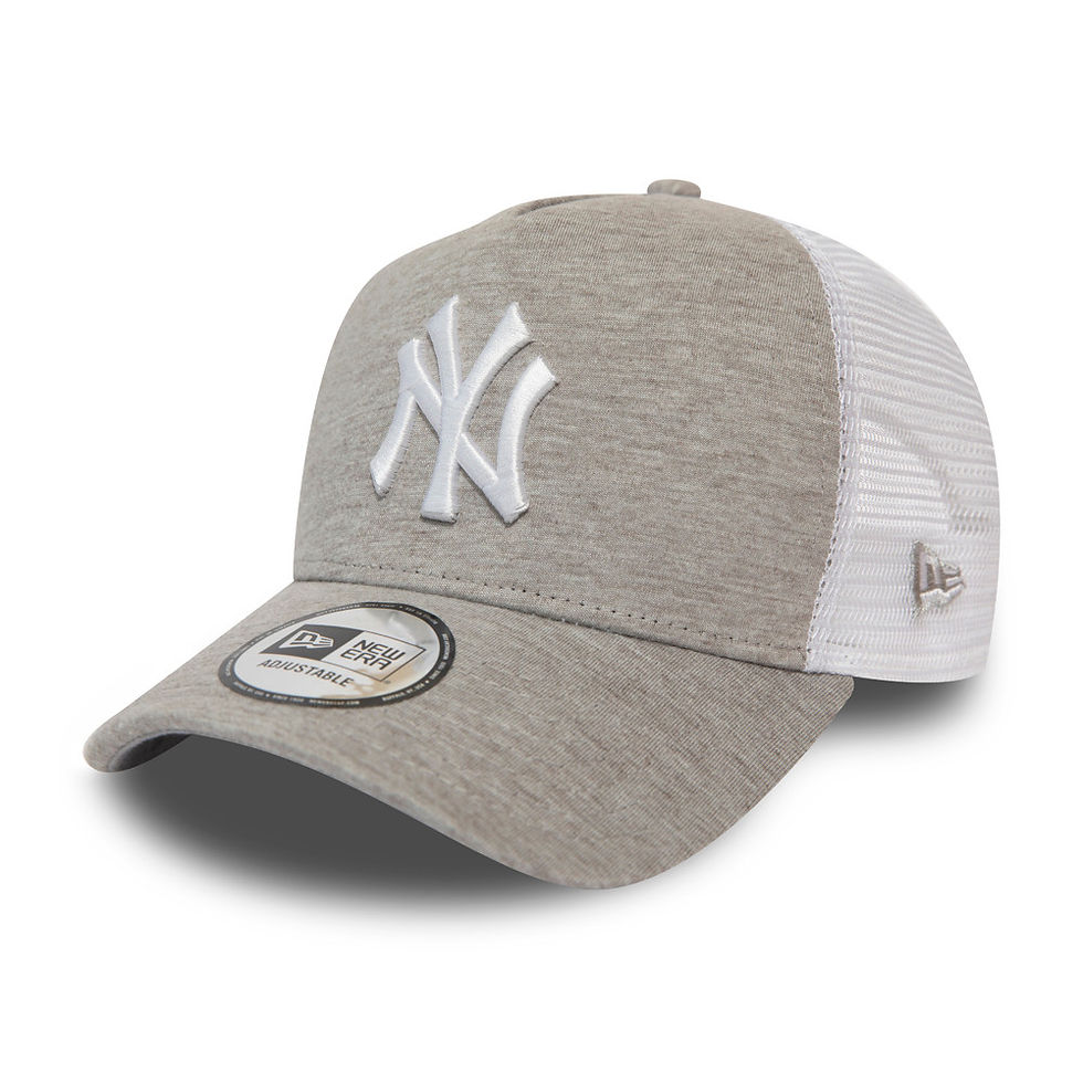 New York Yankees Jersey Essential Grey A-Frame Trucker Cap A-FRAME