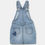 Thumbnail: OVS KIDS Light Wash Pinafore in denim with heart embroidery
