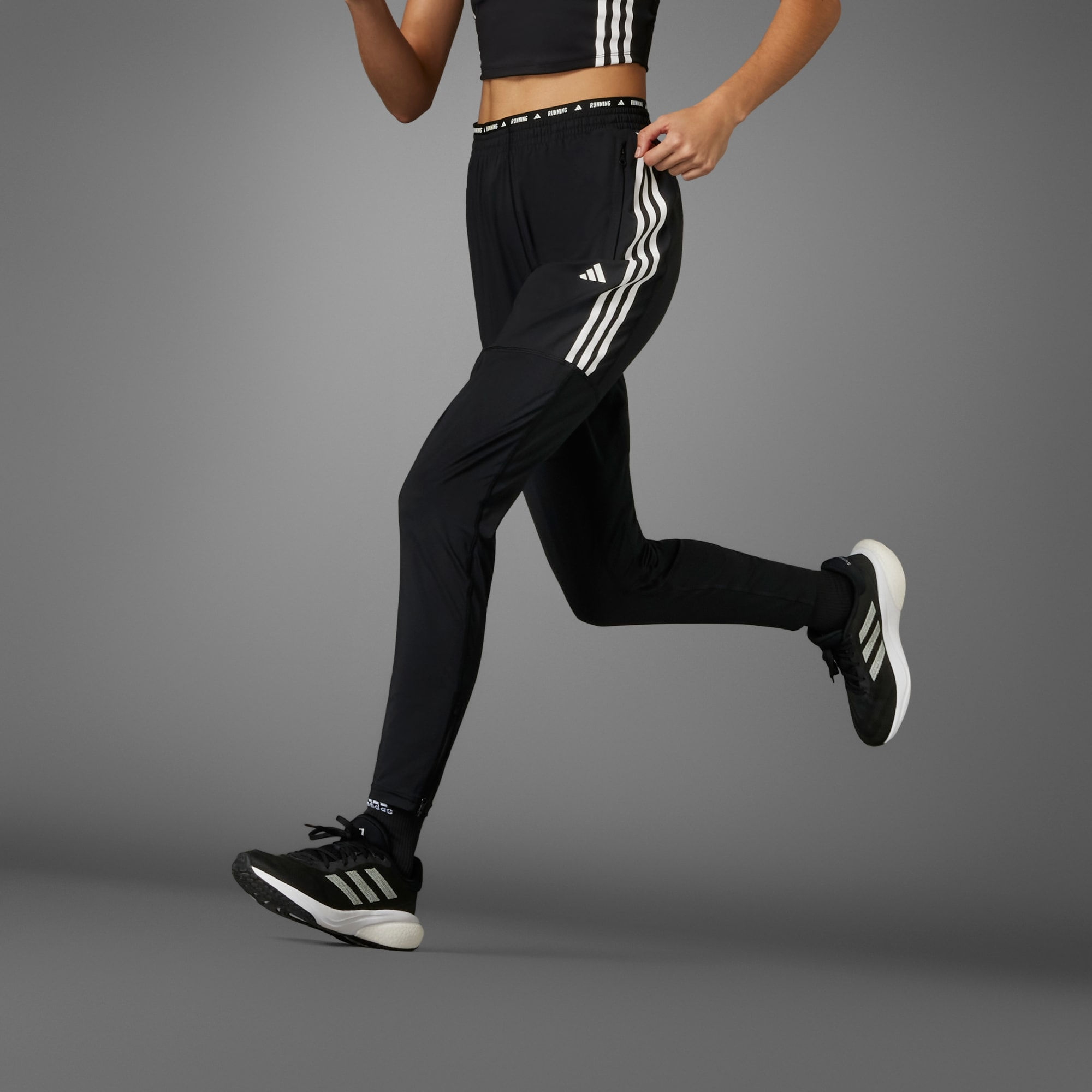 Adidas Women • Running Own the Run 3-Stripes Pants