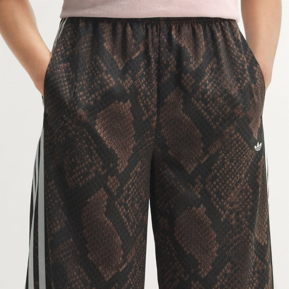 الصورة المصغرة: Women Clothing Pants Sports SATIN SNAKE PRINT WIDE LEG