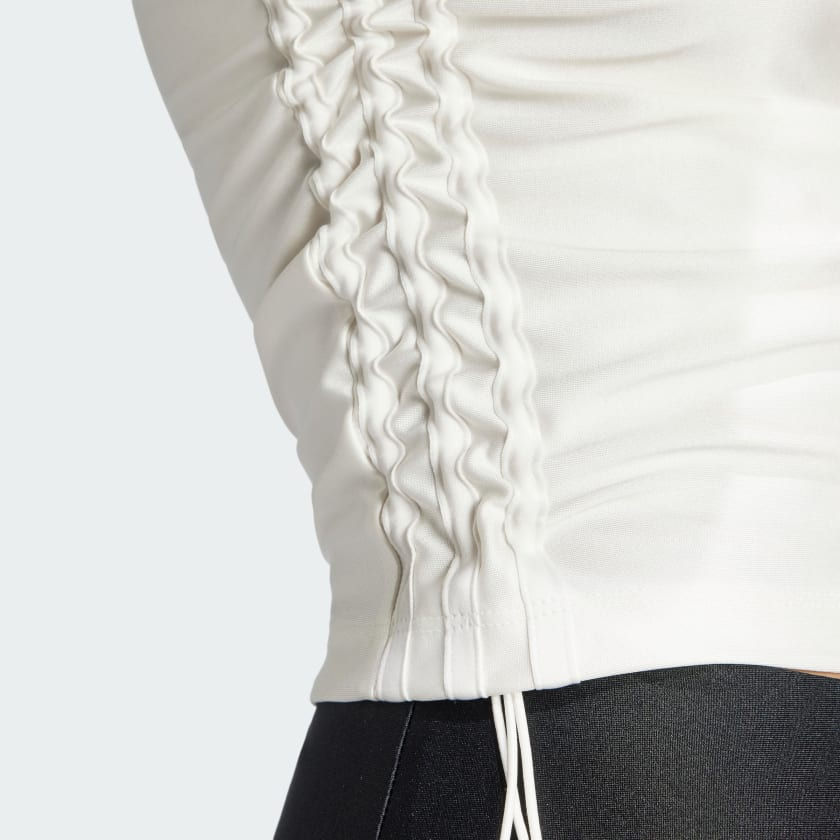 الصورة المصغرة: Women • Originals Ruched 3-Stripes Crop Top