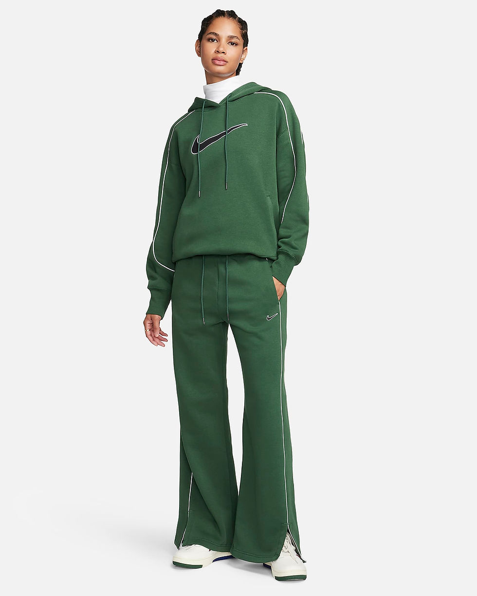 الصورة المصغرة: Nike Sportswear Phoenix Fleece Women's High-Waisted Open-Hem Tracksuit Bottoms