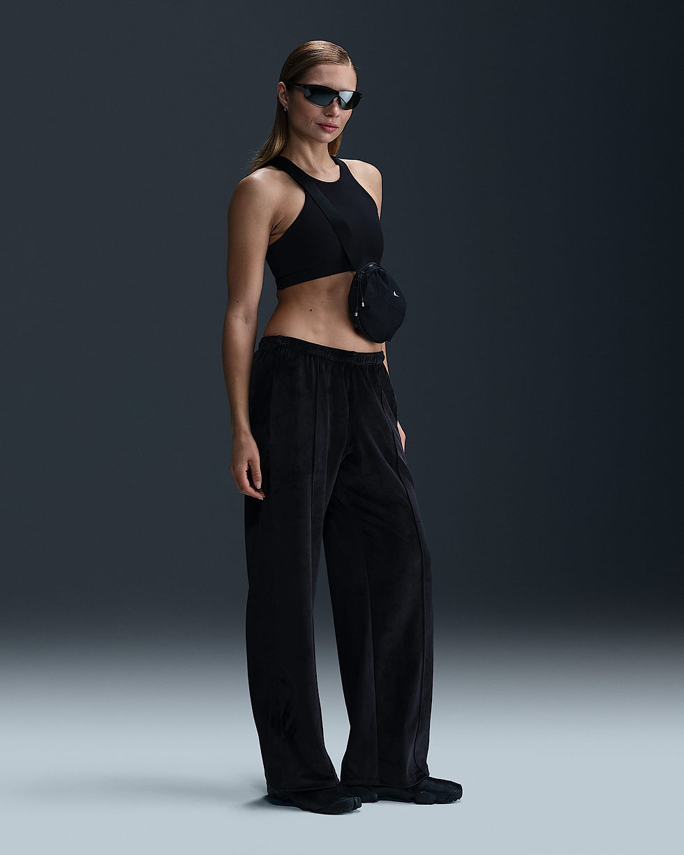 Nike Sportswear Chill Knit Women's Mid-Rise Velour Trousers