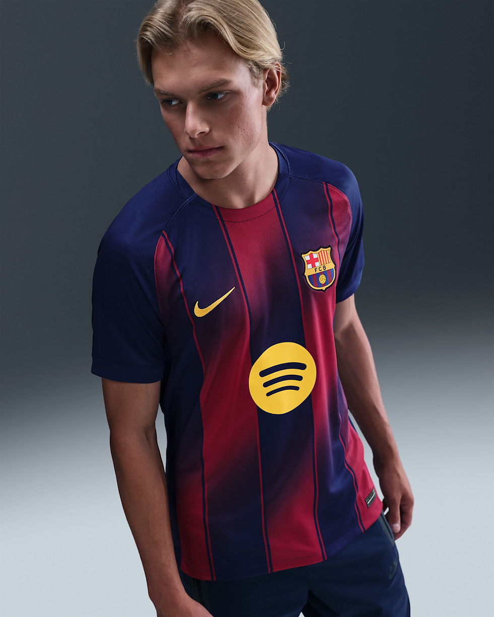 F.C. Barcelona 2025/26 Stadium Home Men's Nike Dri-FIT Football Replica Shirt