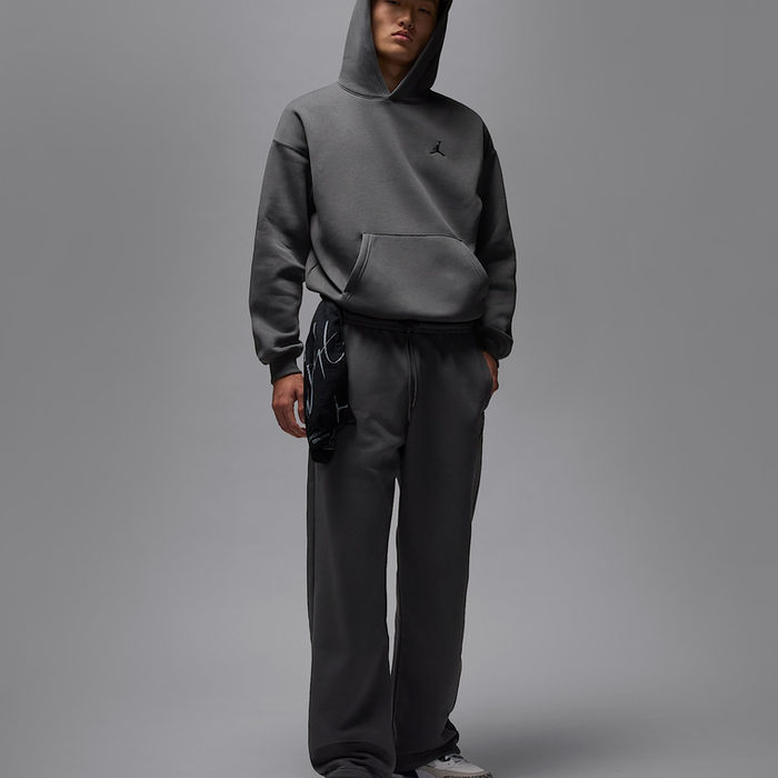 Thumbnail: Jordan Brooklyn Fleece Men's Oversized Open-Hem Trousers