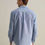 Thumbnail: PIOMBO Chambray Blue Oxford cotton shirt with button-down collar