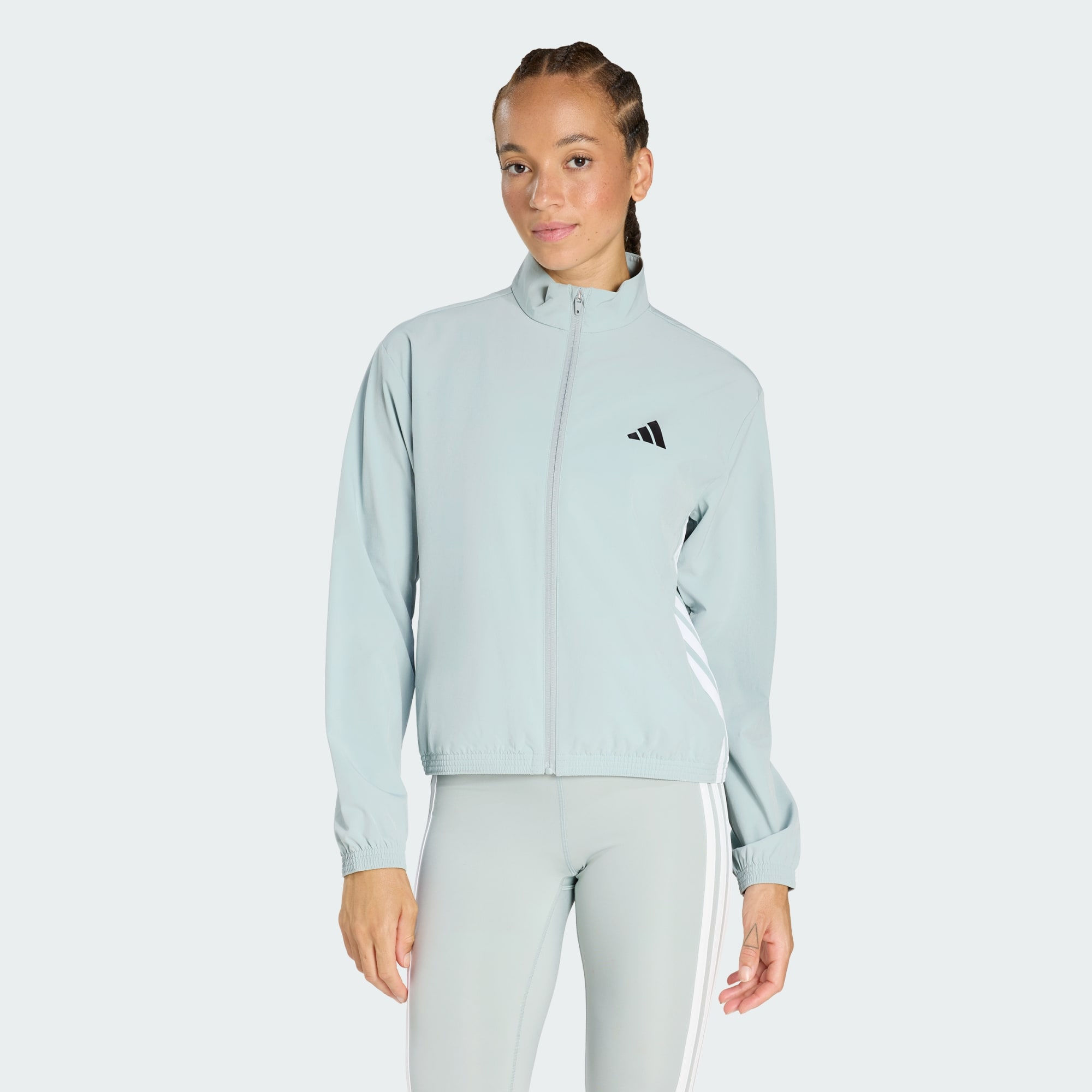 Women • Gym & Training Train Essentials 3-Stripes Woven Warm-Up Jacket