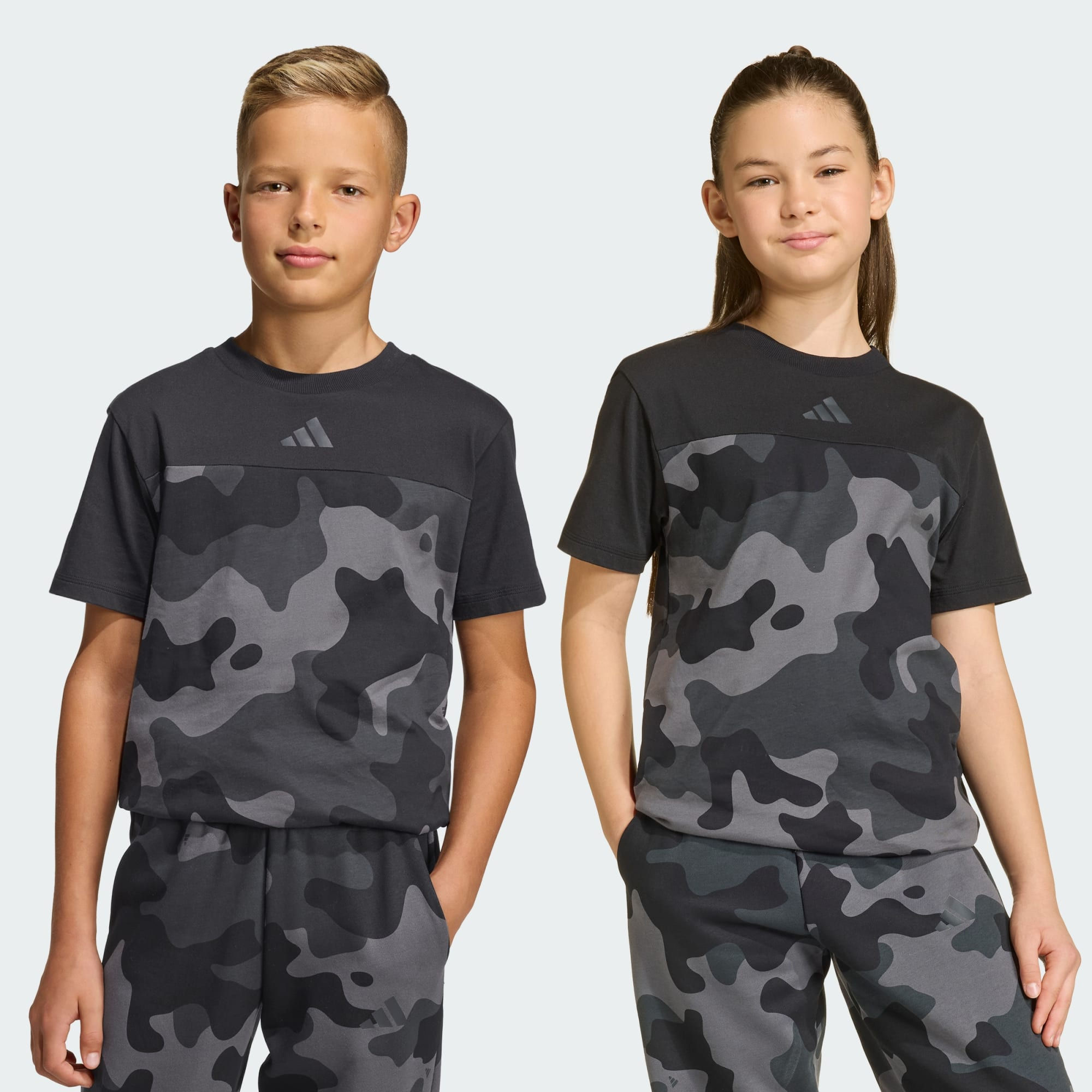 Unisex Seasonal Essentials Cotton T-Shirt with Camouflage Print for Boys