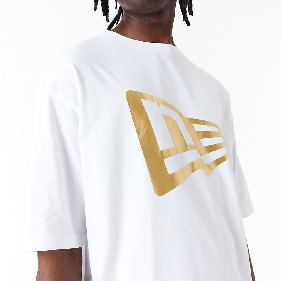 Thumbnail: New Era Flag White Oversized T-Shirt T-SHIRTS