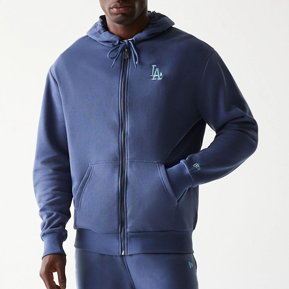 Thumbnail: LA Dodgers MLB Midi League Essential Brushed Fleece Oversized Full Zip Hoodie