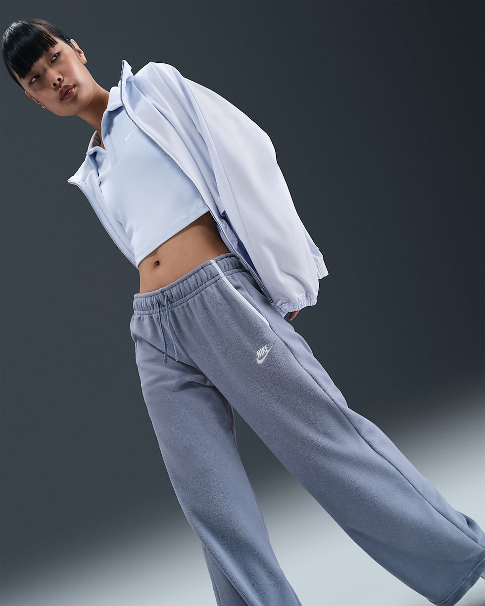 الصورة المصغرة: Nike Sportswear Club Fleece Women's Mid-Rise Wide-Leg Cozy Pants