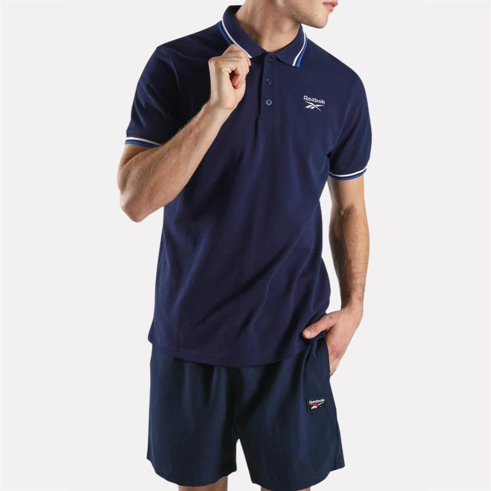 Identity Striped Rib Polo Men's T-Shirt