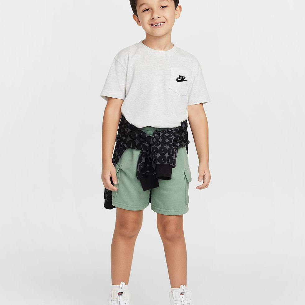 Nike Sportswear Little Kids' Pocket T-Shirt and French Terry Shorts Set