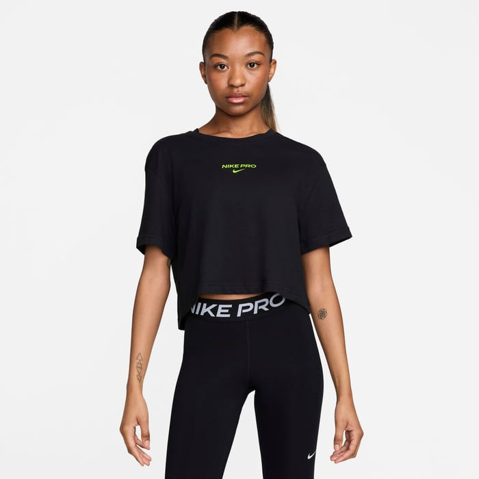 Nike Pro Women's Dri-FIT Short-Sleeve Cropped Tee