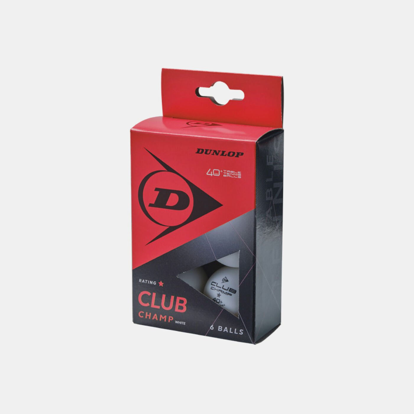 Dunlop 40+ Club Champ Table Tennis Balls (6 Pack)