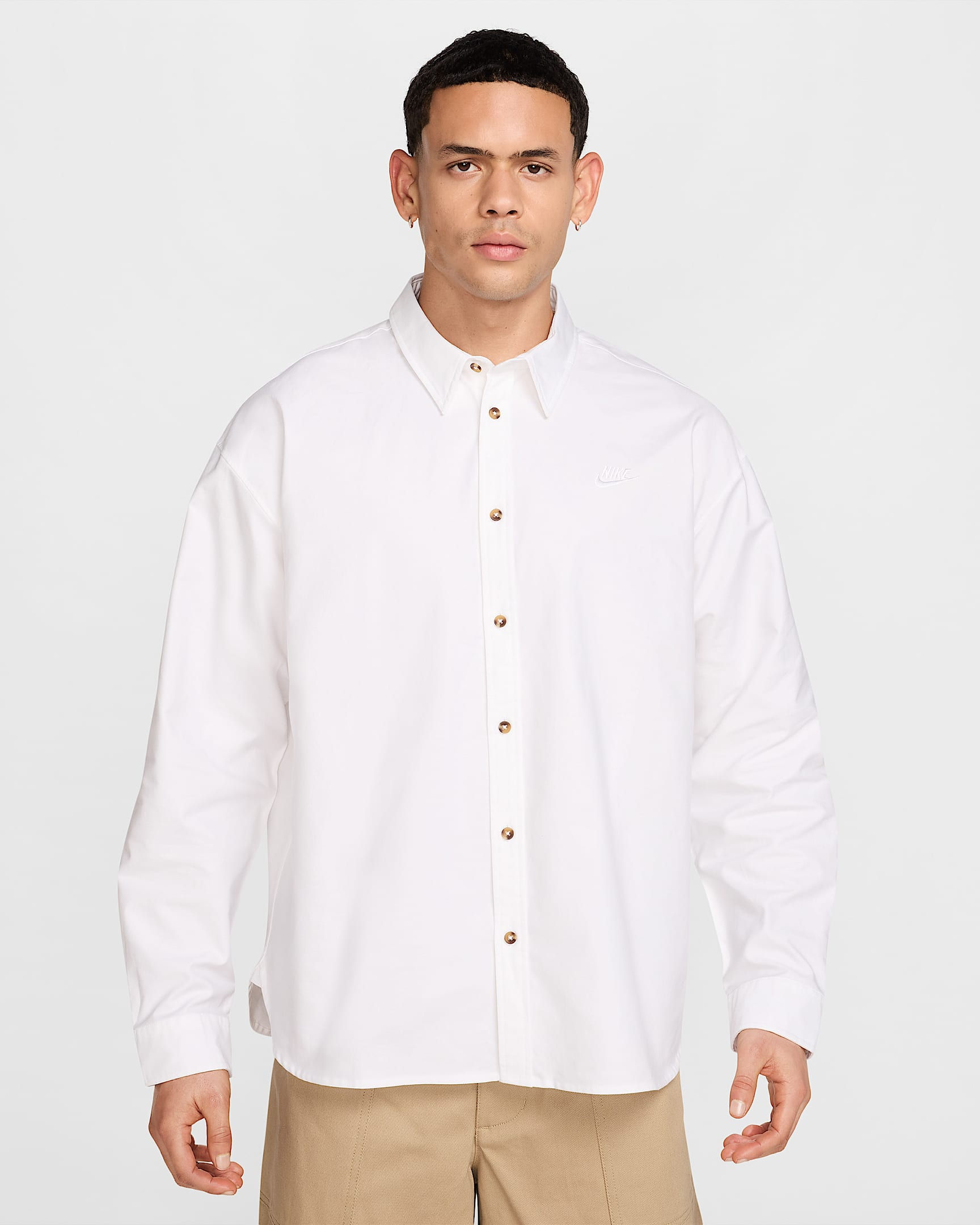 Nike Club Men's Oversized Long-Sleeved Oxford Shirt