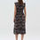 Thumbnail: OVS Black/Brown Long floral dress with smock stitch